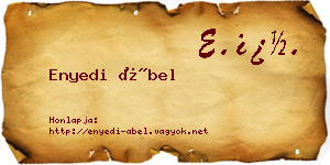 Enyedi Ábel névjegykártya